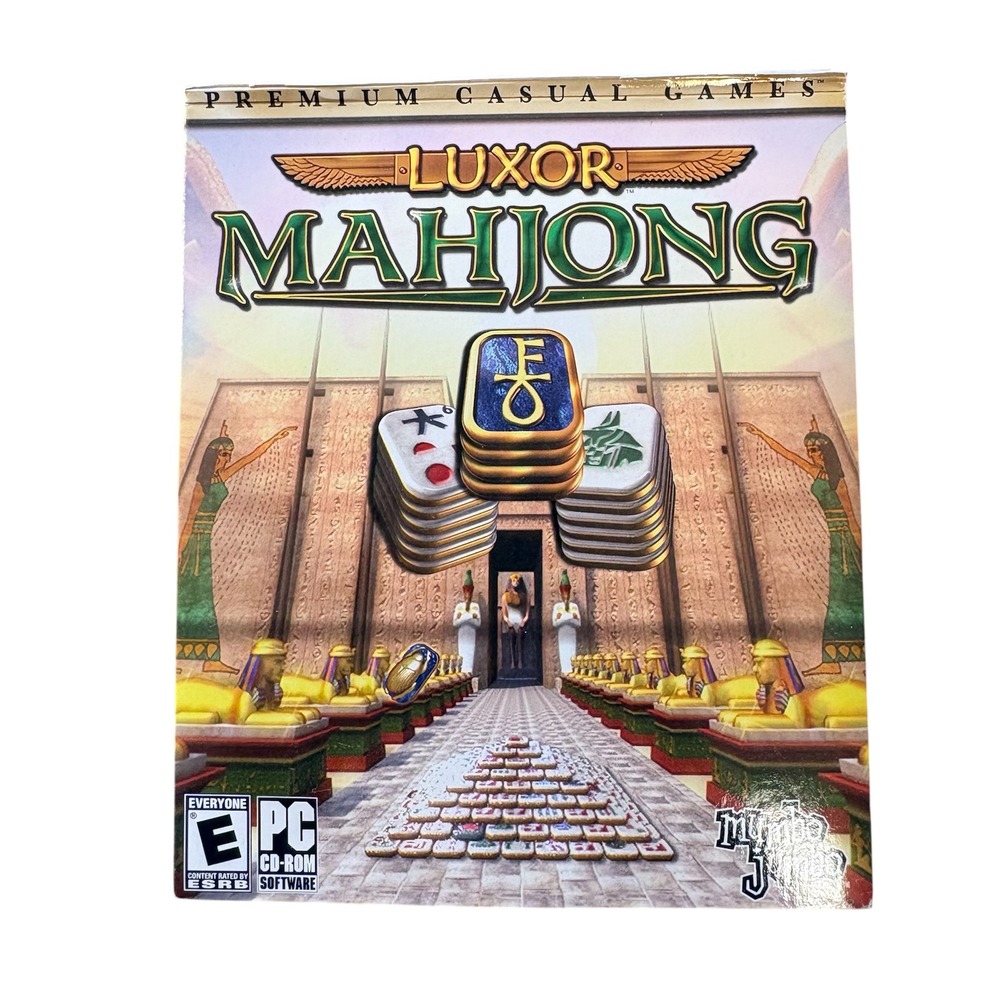 Luxor Mahjong PC CD-ROM‎ MumboJumbo Premium Casual Games 2007 Windows XP 98 2000
